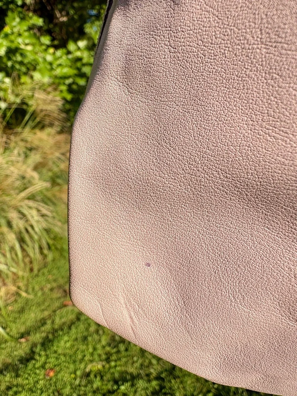 Coach Penelope Lilac Leather Hobo Shoulder Bag Snakeskin Trim